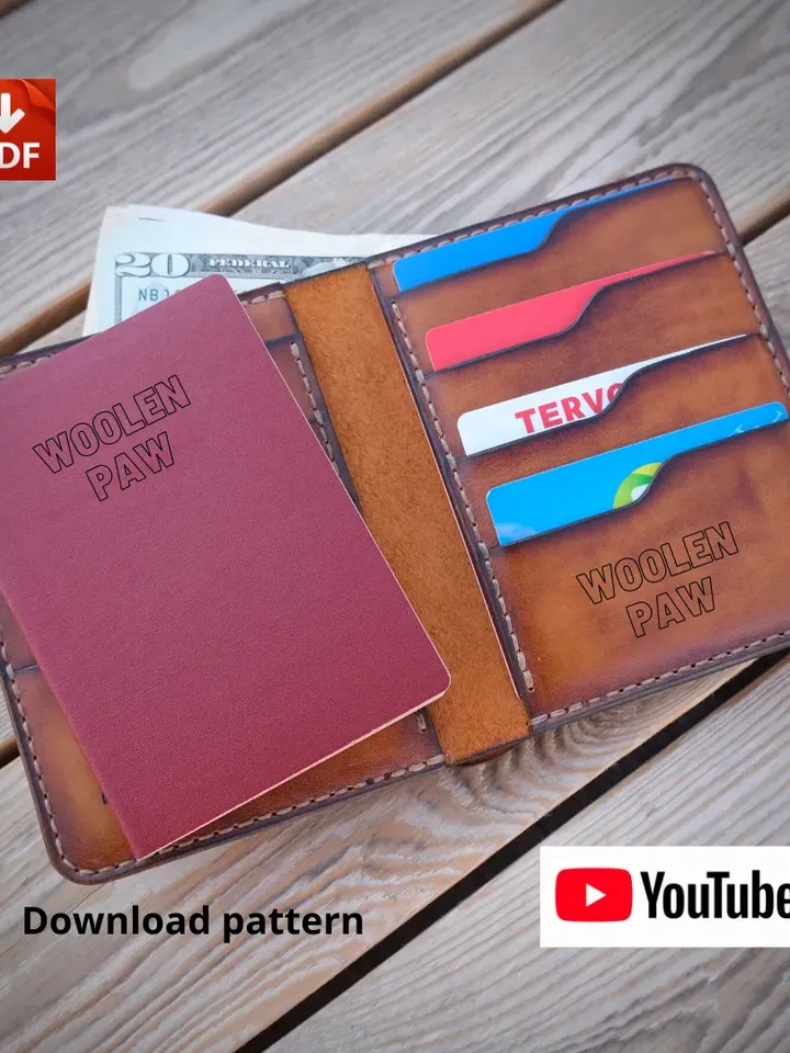 PDF template to make a Passport wallet. PW4
