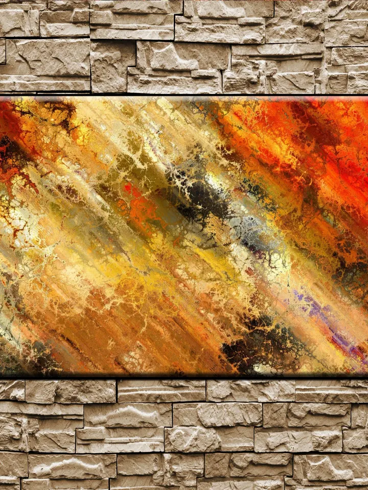 Abstract Print on Canvas , Floating Frame Option, Modern Wall Art, Extra Large Canvas Wall Art