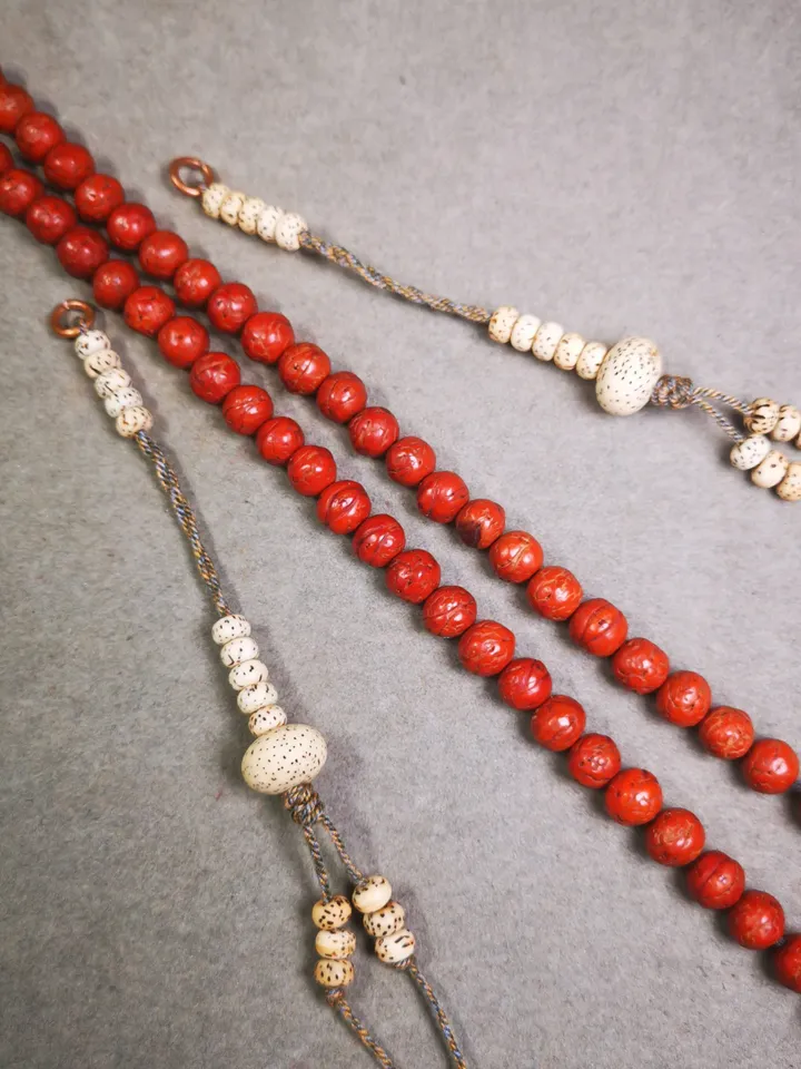 Gandhanra Handmade Tibetan Buddhist Mala Counters,Prayer Bead Counters,Made of Natural Lotus Seed Bodhi Beads