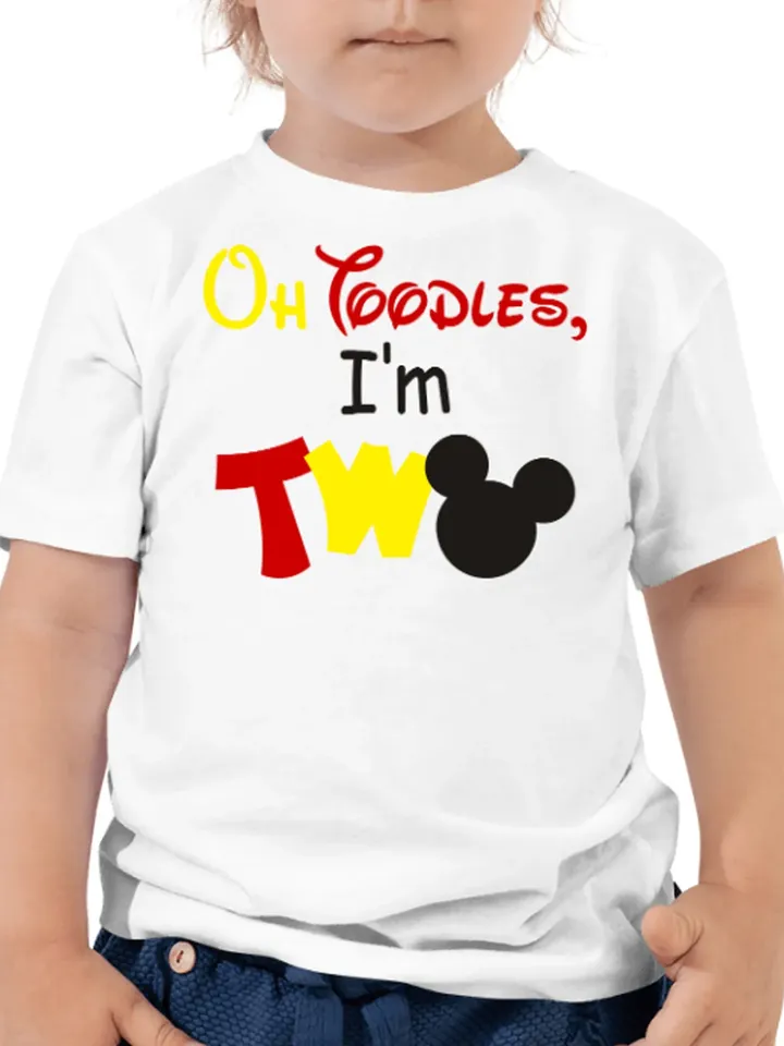 Oh Toodles I'm Two Mouse Birthday oh TWOdles 2rd  Birthday Two digital design Cricut svg dxf eps png ipg pdf cut file