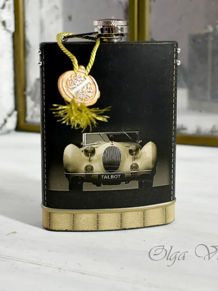 TALBOT metal flask for drinks
