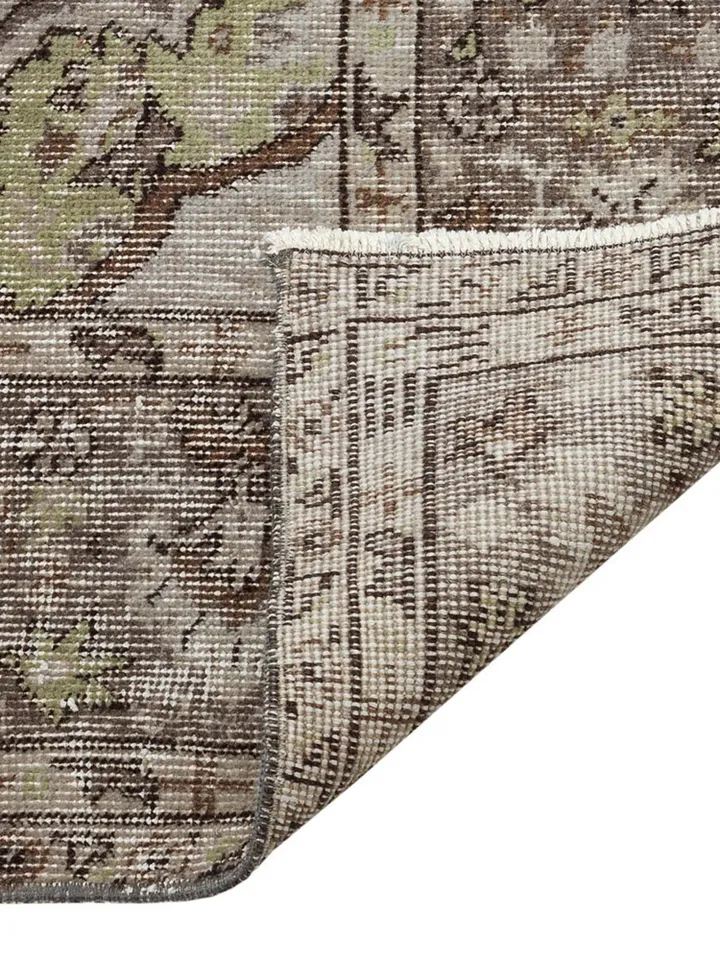 Turkish Rug, Gray Turkish Rug for living room , Vintage Carpet 192 x 296 cm