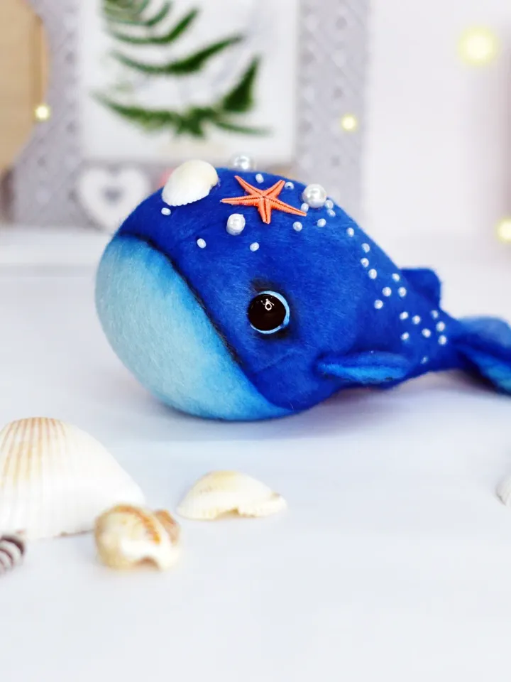 Sewing pattern Whale plush PDF
