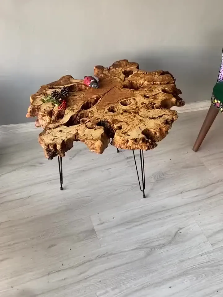 Custom Made Live Edge Coffee Table, Olive Wood Coffee Table, Housewarming Gift First Home, Farmhouse Coffee Table, Unique Coffee Table