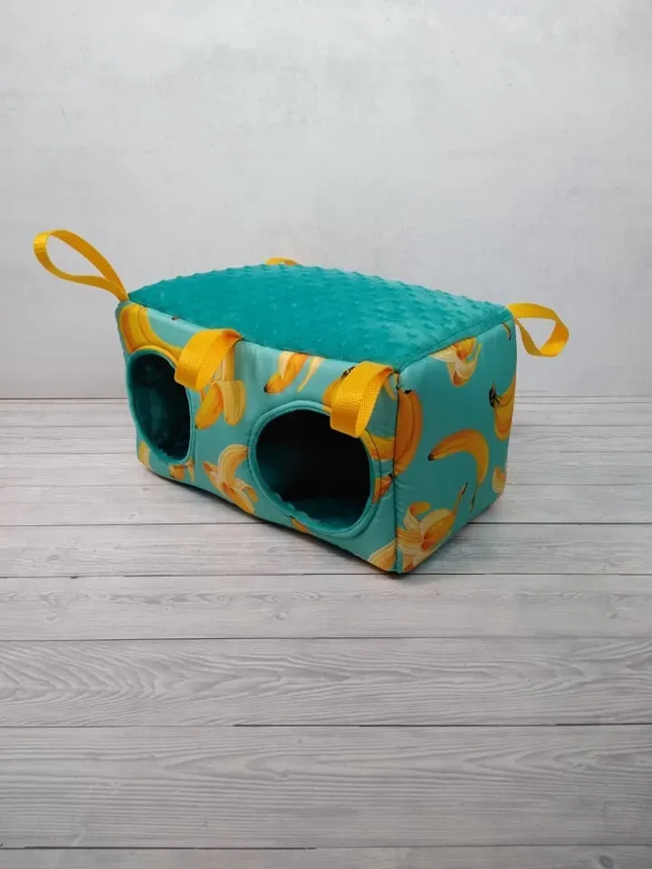 Guinea pig hanging hide, chinchilla house, guinea pig cage accessories, rat cage accessories, guinea pig house, ferret cage accessories