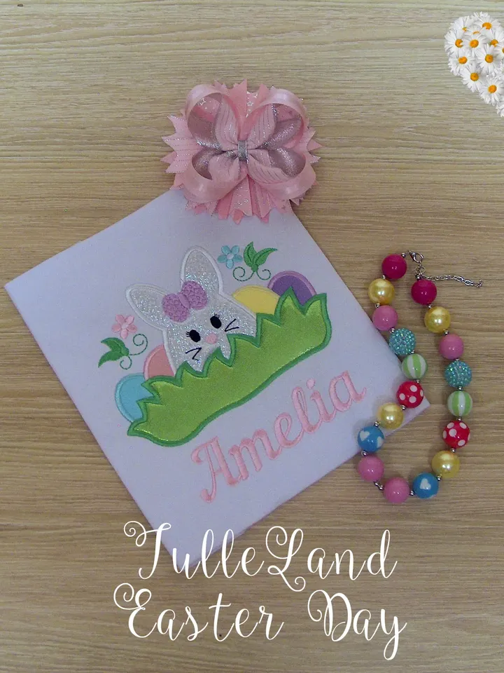 Easter bunny Baby Bunny Easter My first Easter Easter Cutie Rabbit Design applique for Machine Embroidery