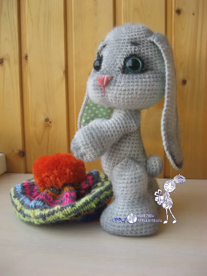 TUTORIAL: Bunny in beret crochet pattern*
