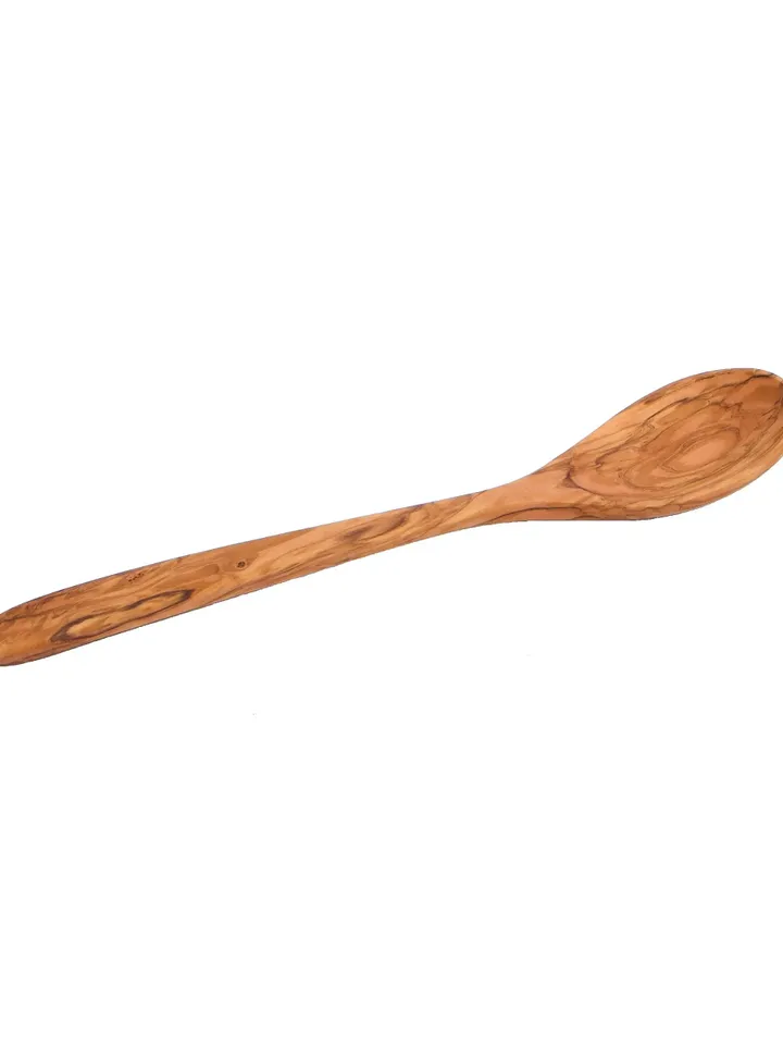 Olive Wood Ladle (Mestolo) - Handmade in Albania - Size ≈ 35 cm / 13.78" - Wooden Ladle / Dipper Spoon - Wedding Gift / Birthday Gift