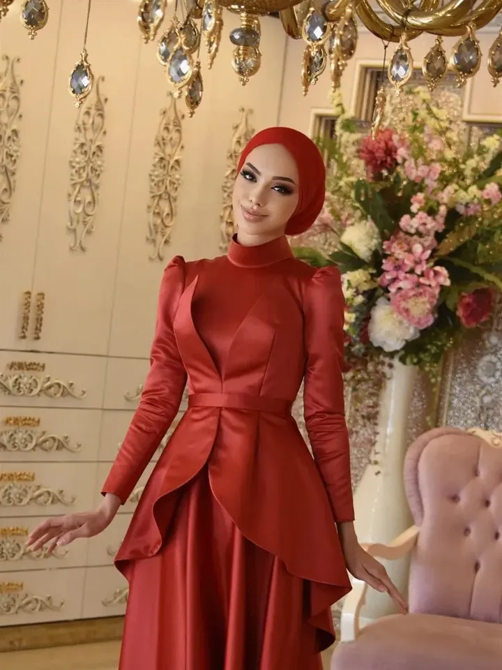AHUNARE HIJAB - Wedding Dress, Muslim Evening Gown, Nikah, Islamic Wedding, Engagement, Bridesmaid