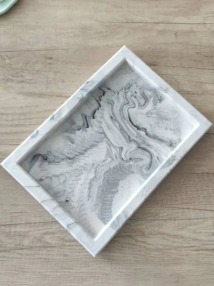 Big rectangular marble tray