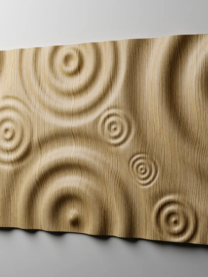 3d model Raindrop ripples table top CNC relief carving, RP2