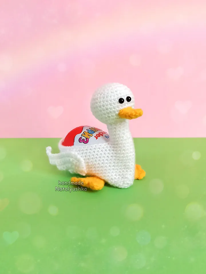 Decorated egg, Crochet egg basket, Easter Duck - egg stand, Easter egg holder, Easter table decor, Gift for Easter.