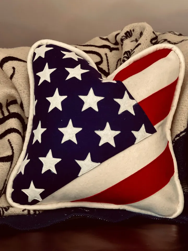 Wool Old Glory Pillow
