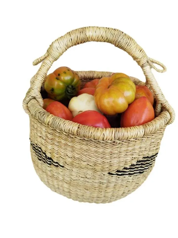 Bolga Basket, African Basket, Woven Basket, Baby Toy Basket, Vegan Gift Basket, Baby Gift Basket, Family Gift Basket
