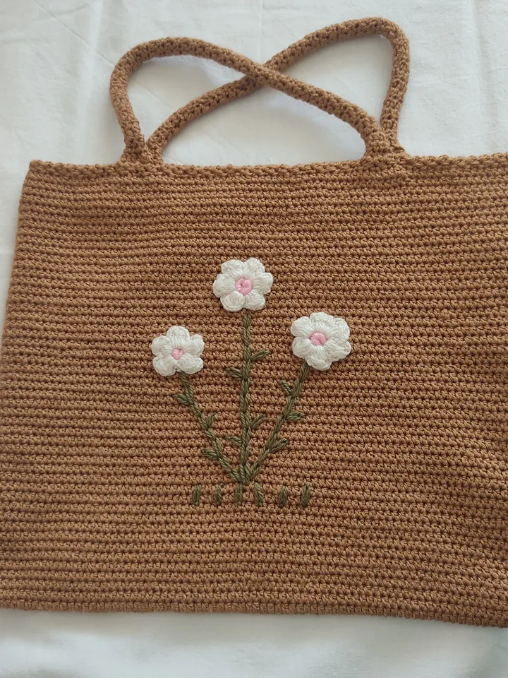 Knitting hand Bag, Crochet Bag, Granny Square Bag, Crochet Shoulder Bag, Gift For Her, Mother&#39;s Day, Vintage Style Bag
