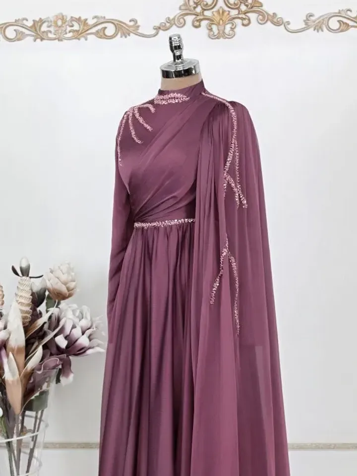 AHUNARE HIJAB - Wedding Dress, Muslim Evening Gown, Nikah, Islamic Wedding, Engagement, Bridesmaid