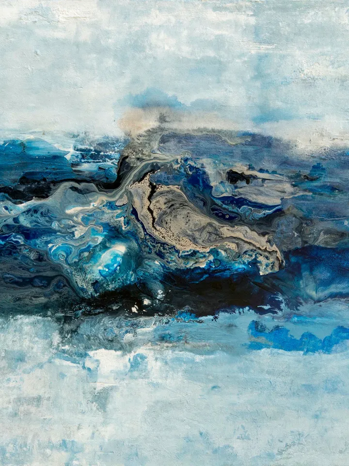 Abstract Painting,Extra Larga Wall Art Abstract,Aesthetic Room Decor, Wedding Gift,Digital Print,Marine Art,Nature Inspired Wall Decor, Art