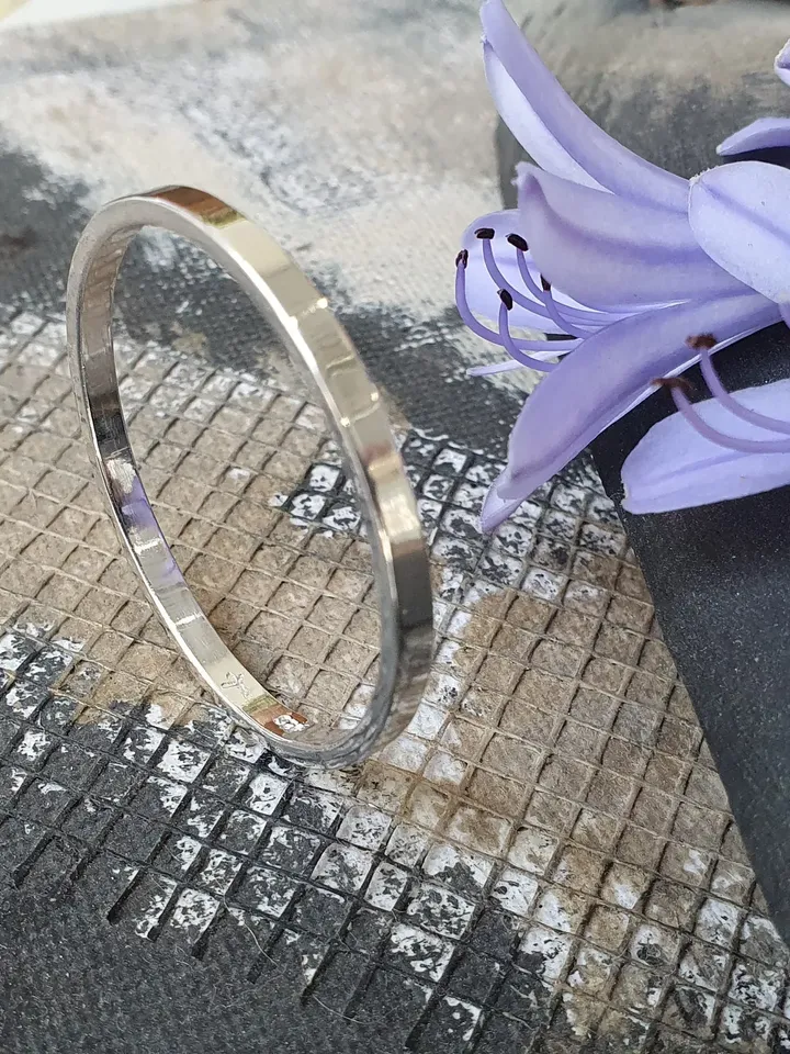 Smooth Sterling Silver Cock Ring, Penis Ring