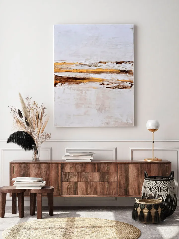 Abstract Gold Painting Extra Large Wall Art, White Gold Painting, Abstract Painting Gold, Painting Gold, Gold Wall Art, Gold Painting