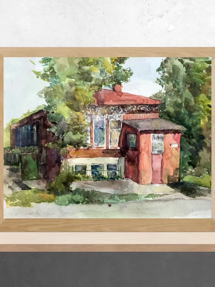 Custom Watercolor House Painting, Home Portrait, Watercolor Home Painting, Hand Painted House Portrait