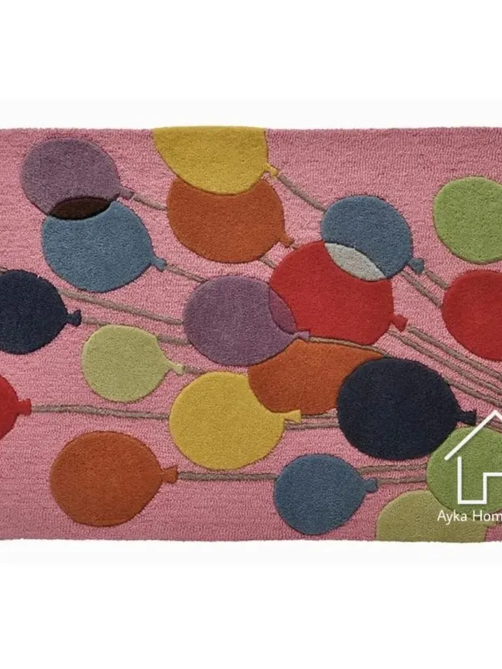 Multi Woolen Area Rug For Hall Kitchen Living Room Bed Room Bath Room Dining Room Kids Room Carpet / Kids Rugs / Customized Available