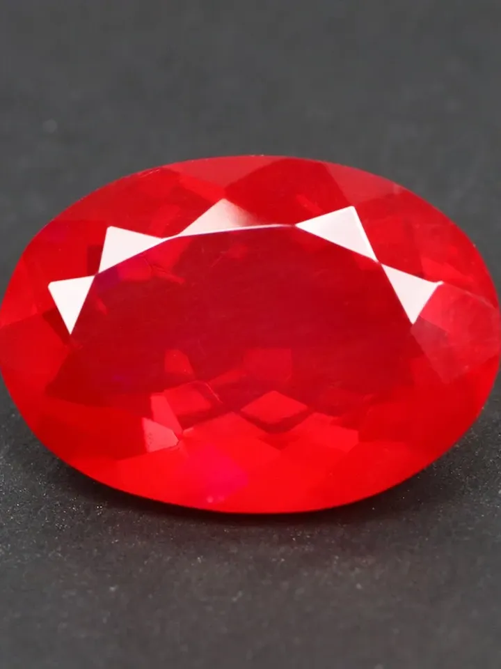 4.17 CT World Class Rarest 100 % Natural Fire Red opal From Ethiopia