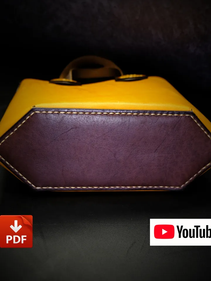 Leather pattern - Tote bag / Baby tote bag  - by Woolenpaw NS8