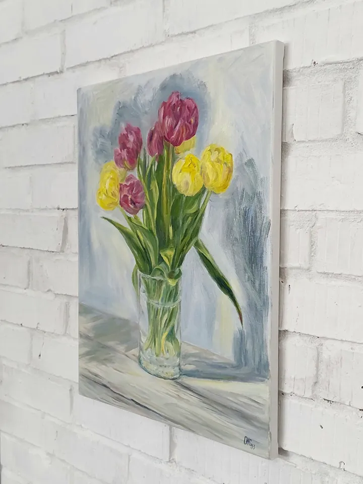 Tulips oil painting flowers artwork