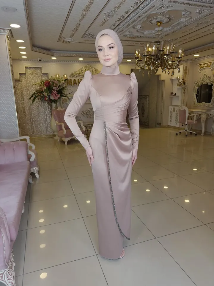 AHUNARE HIJAB - Wedding Dress, Muslim Evening Gown, Nikah, Islamic Wedding, Engagement, Bridesmaid