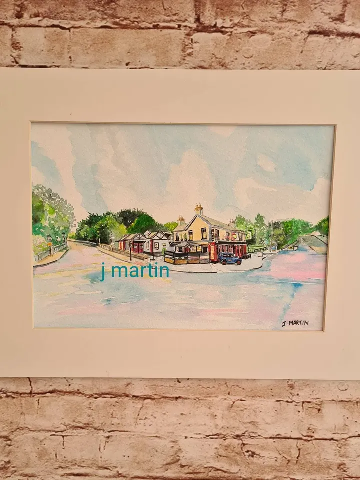Crossroads, Milltown, The Dropping Well pub, Classons Bridge, Churchtown Road, Dartry Road, unmounted, Unframed