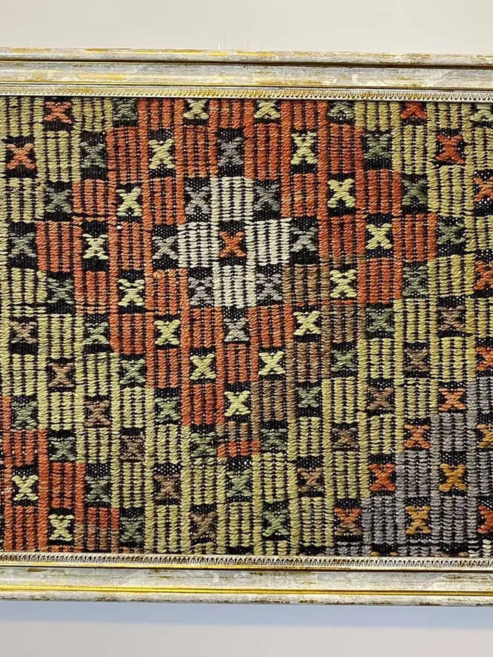 Vintage wall kilim art, unique hand-woven woolen kilim on the wall, home decor , 50x70 cm