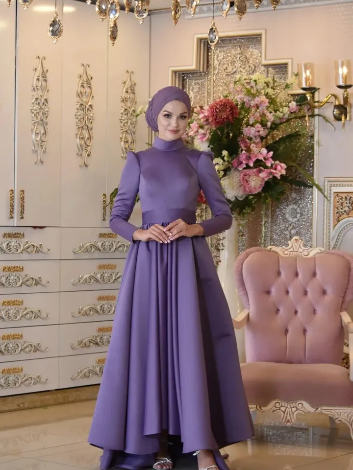AHUNARE HIJAB - Wedding Dress, Muslim Evening Gown, Nikah, Islamic Wedding, Engagement, Bridesmaid