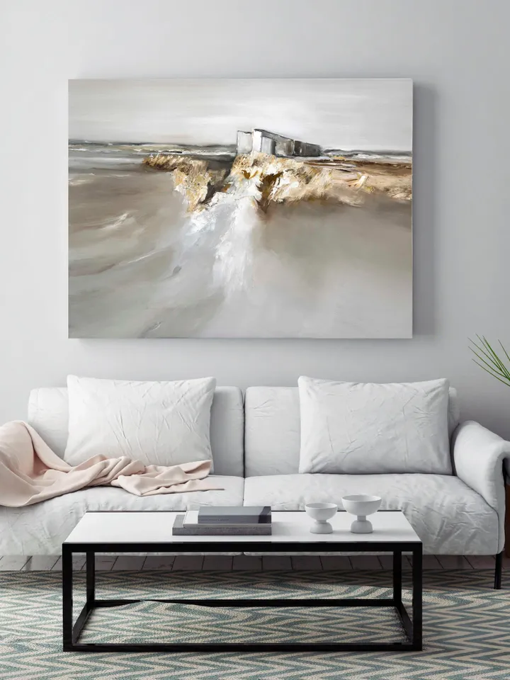 Home Decor, Abstract Canvas Art, Large Canvas Art, Printable Wall Art, Warm living room decor, Modern line drawing, Aesthetic Room Decor