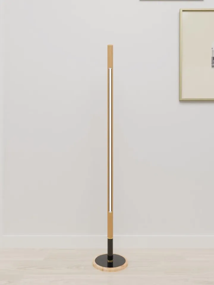 Modern minimalist wooden floor lamp
