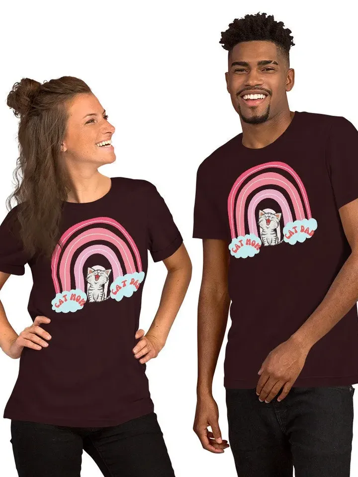 Cat Mom | Cat Dad | Gift For Single Parent | Gift for parent | Cat Mom Tee