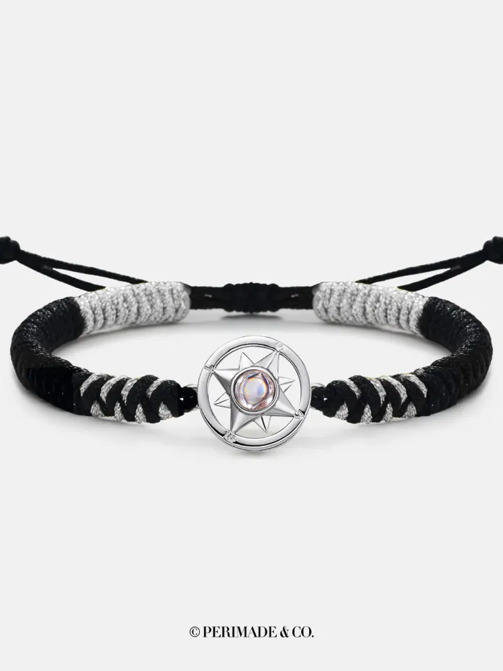 PERIMADE Compass Photo Projection Bracelet • Custom Picture Inside Bracelet • Minimalist Pet Memorial Jewelry • Trendy Best Friend Gift