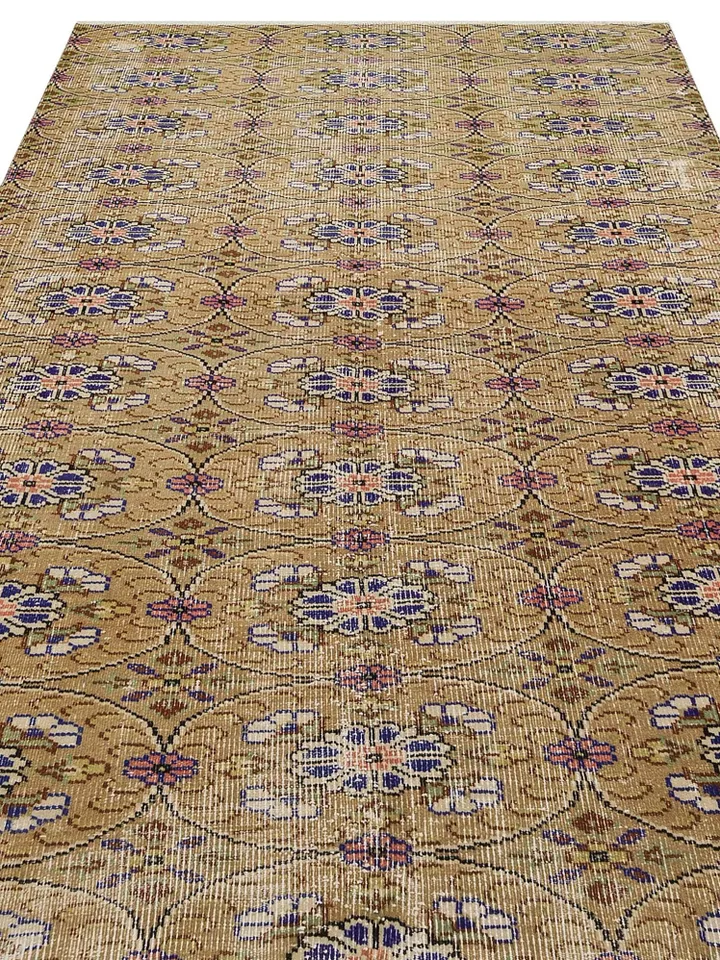 Add a touch of nature to your living room with this Natural Turkish Rug