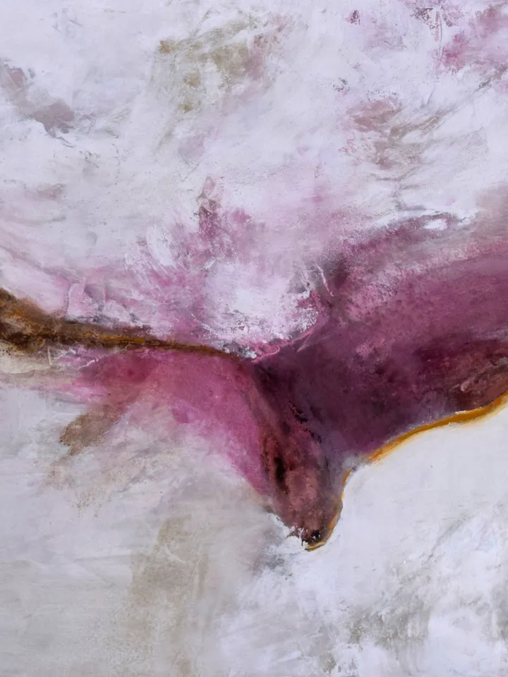 Extra Large Painting, Original Painting, Pink Abstract Art, Pink Painting, Landscape Painting, Abstract Landscape, Home decor, Acrylic Paint
