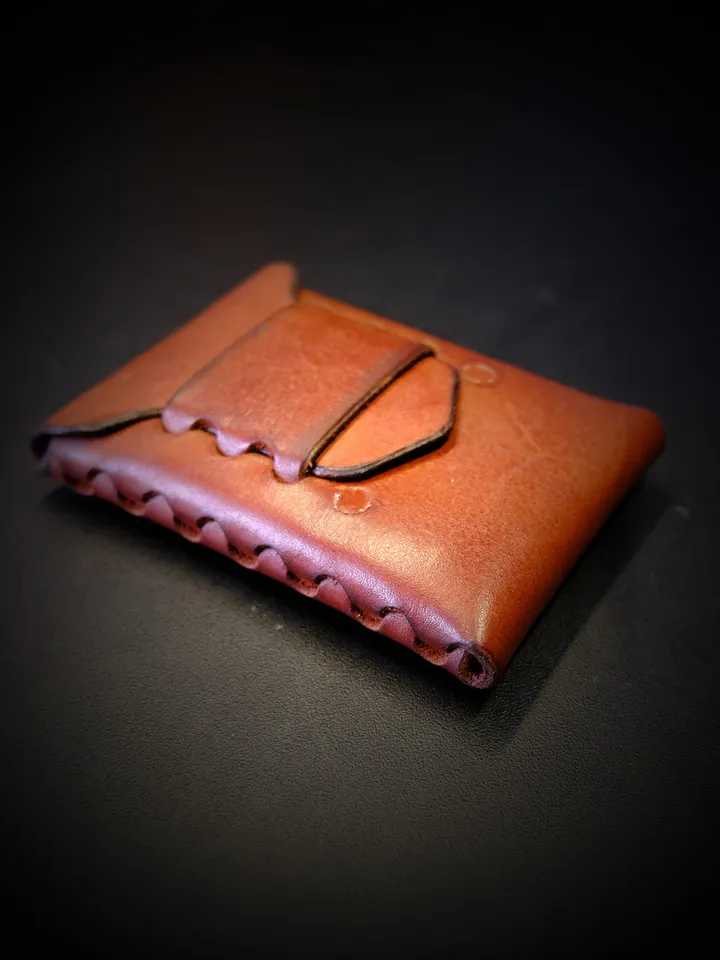 leather pattern - stitchless mini wallet. no stitch wallet. NS2