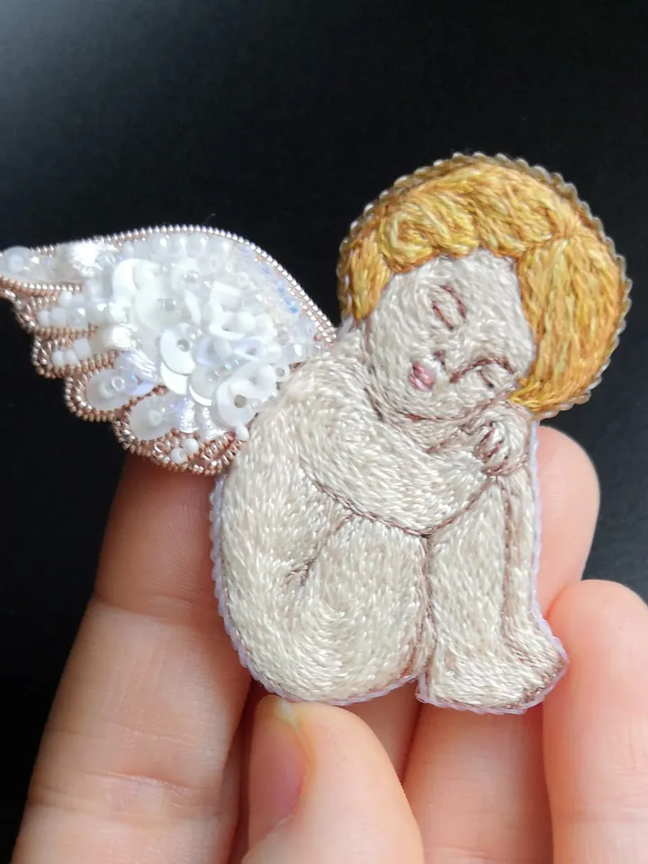 Angel brooch pin brooches for woman handmade jewelry jewelry gift gifr for woman