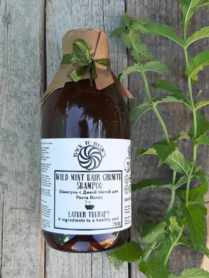 All Natural Shampoo, Plant Based Saponin, No SLS, No Silicon, Hair Strengthening, Moisturizing, Hair Growth Stimulating, Cruelty-Free