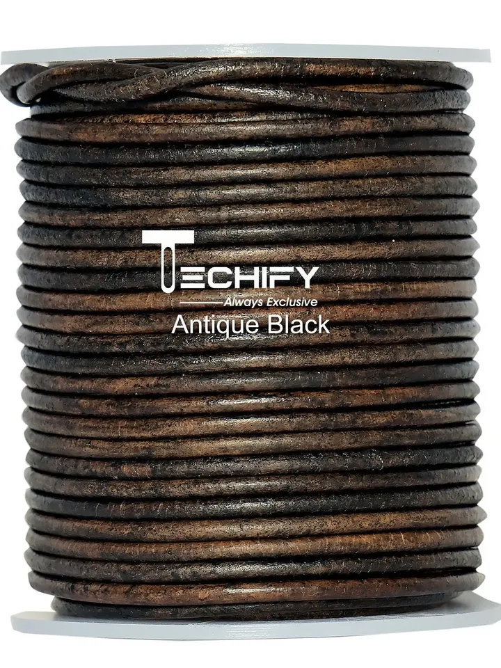 Genuine Round Leather Cord for jewelry making 1/1.5/2/3mm - Many Colors - Bracelet Leather Cord - Boho Cord - 100 Meters