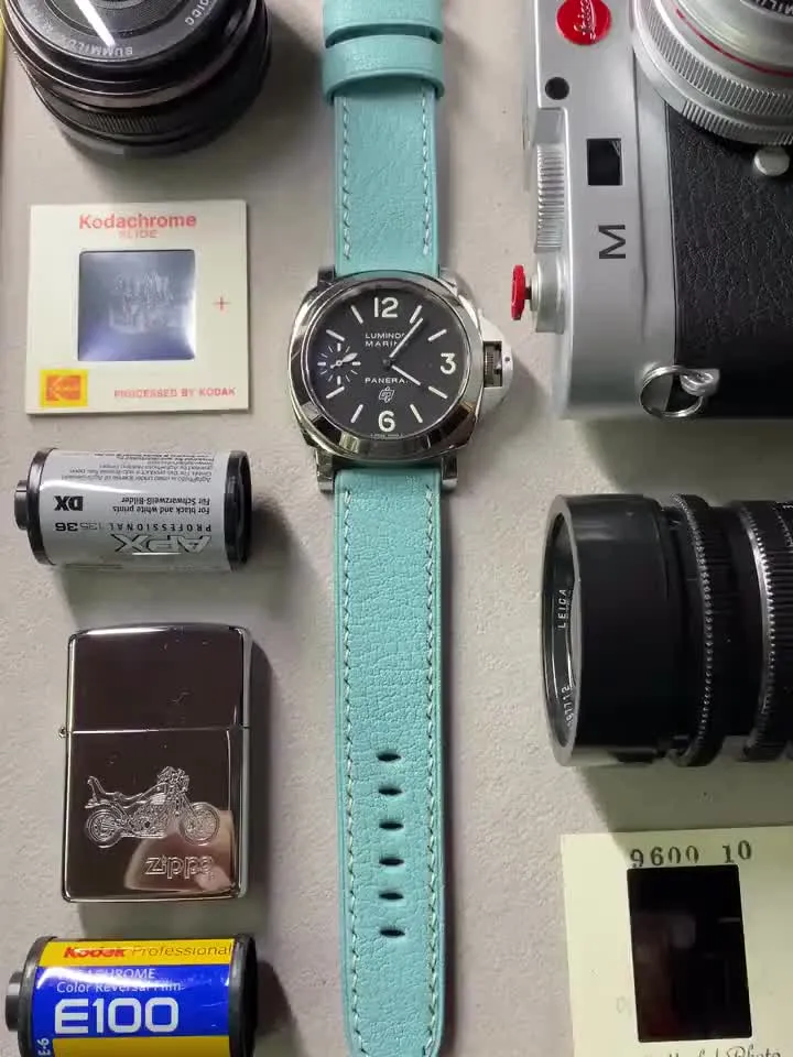 thumbnail image 2 of 22mm 24mm 26mm XL Pilot Aviator Leather Watch Strap – Military Style, Extra Strong 2 of 4