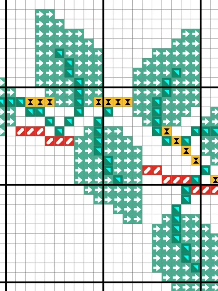 Cross Stitch Pattern Flower. Wreath cross stitch pattern. Flower frame cross stitch.