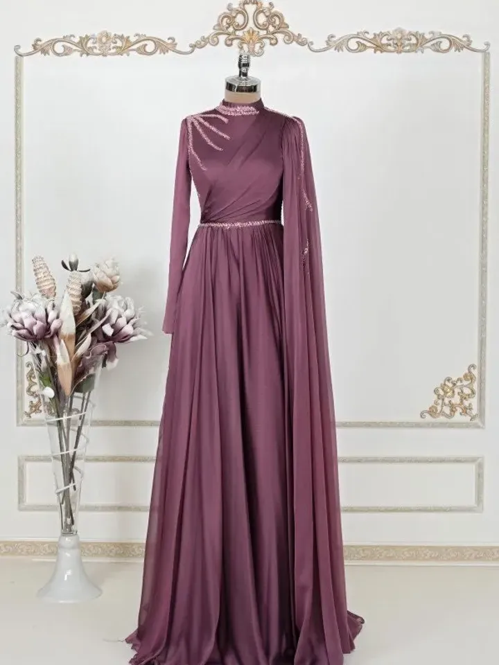 AHUNARE HIJAB - Wedding Dress, Muslim Evening Gown, Nikah, Islamic Wedding, Engagement, Bridesmaid