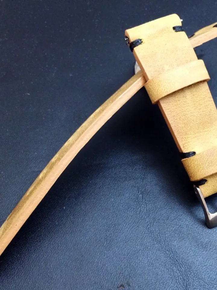 Leather Watch Strap 20mm, Beige watch band, 18mm 19mm leather watch band, watch strap, FREE SHIPPING