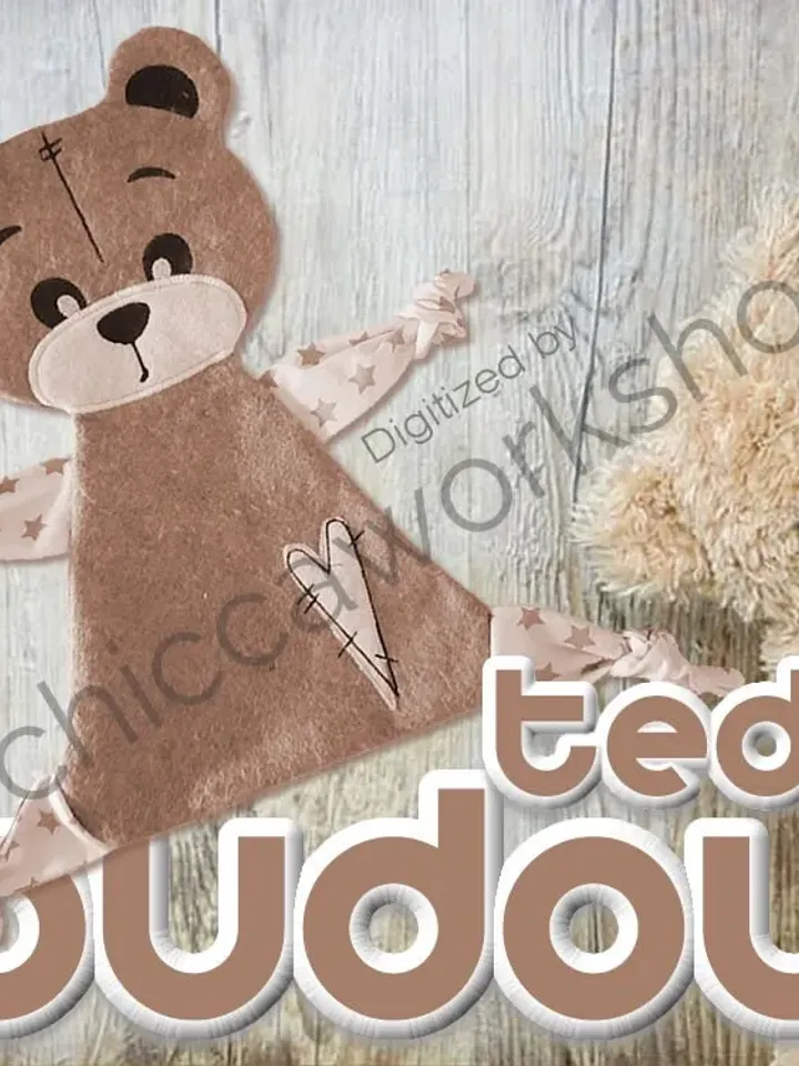 ITH Orsetto Doudou e sonaglio - Ricamo a macchina con tutorial