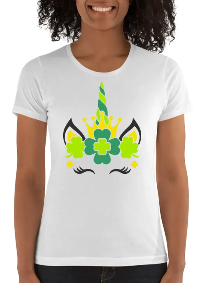St Patrick Day Unicorn Green Irish Unicorn Shamrock Green Clover digital design Cricut svg dxf eps png ipg pdf, cut file