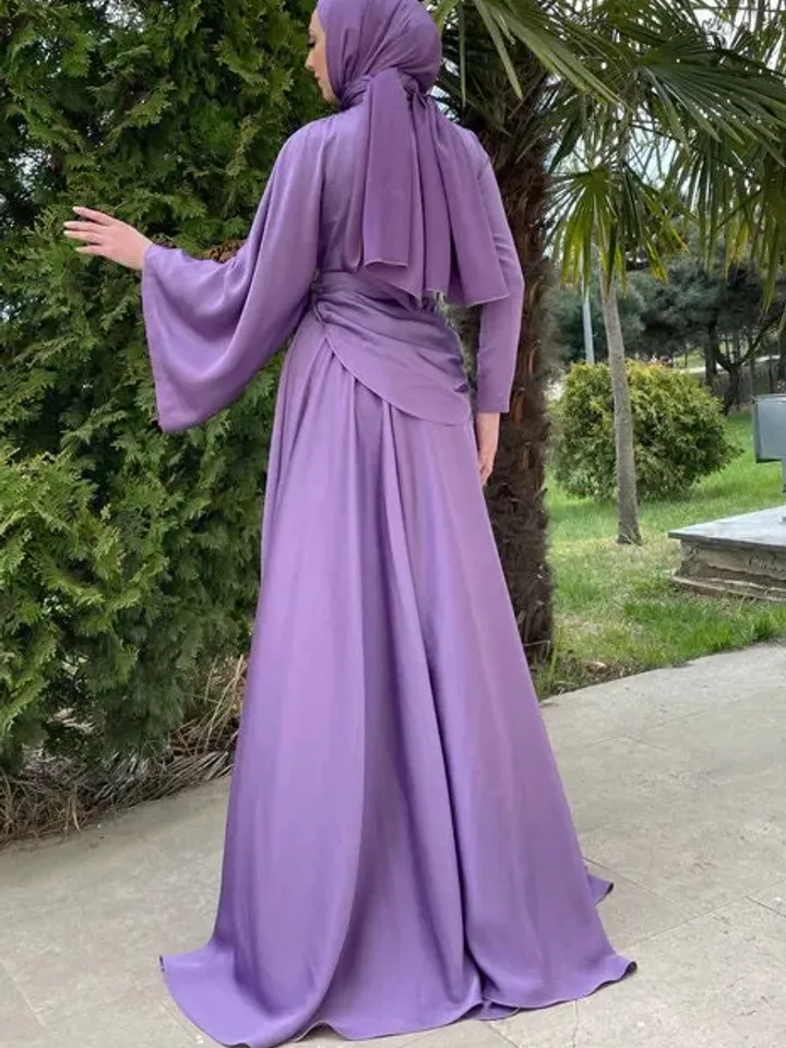 AHUNARE HIJAB - Wedding Dress, Muslim Evening Gown, Nikah, Islamic Wedding, Engagement, Bridesmaid,
