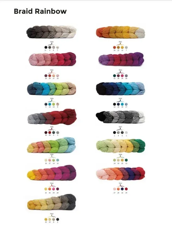 Retwisst Recycled Braid Rainbow 250gr yarn